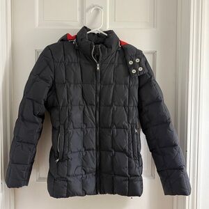 Vintage GAP Black Puffer Jacket with Hood